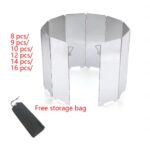 طوي موقد غاز الزجاج الأمامي التخييم في الهواء الطلق الطبخ الموقد يندبروف شاشة سبائك الألومنيوم موقد خارجي حاجز الرياح