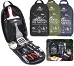 أواني طهي من قماش أكسفورد ، حقيبة حمل ، حقائب تخزين ، كيس أدوات مائدة ، حقيبة منظمة ، مناسبة للتخييم ، النزهات ، التنزه ، الشواء ، أدوات الطهي